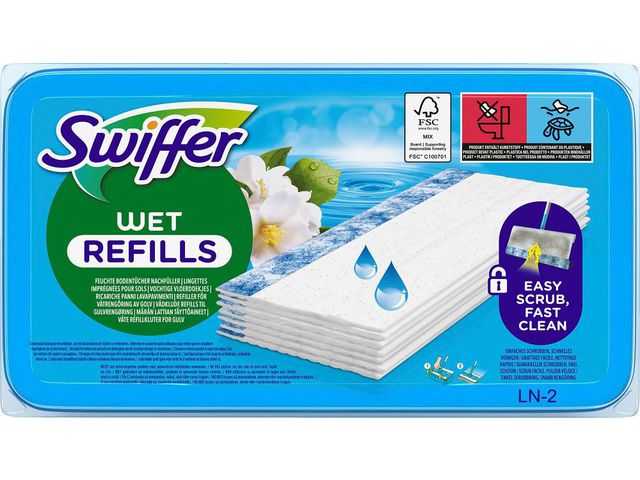 Swiffer Dammtrasa Floor wet wipes refill 20/fp | Städ och hygien - Städredskap - Dammvippor och intriörmoppar | Kontorsexperten