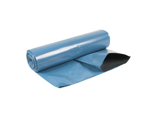 Plastsäck LD-coex 125L 55my blå/svart 25/rl | Städ och hygien - Påsar och säckar - Plastsäckar | Kontorsexperten