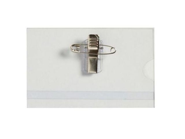 Lyreco Namskylt m.kläm/nål 40x75mm 50/fp | Kontorsmöbler och inredning - Namnskyltar och korthållare - Namnbrickor | Kontorsexperten