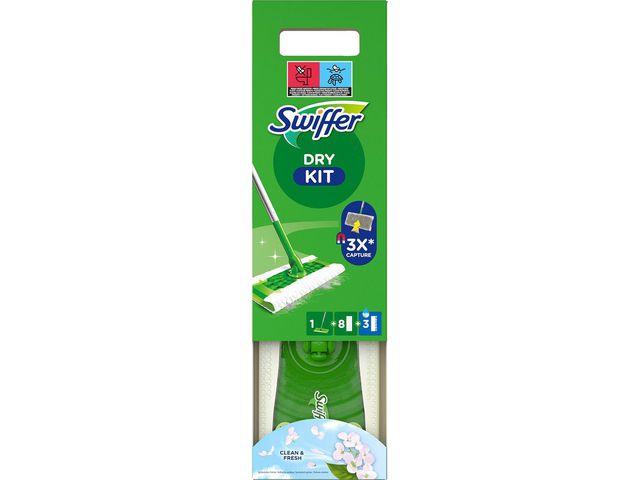 Swiffer Mopp Floor Startkit | Städ och hygien - Städredskap - Dammvippor och intriörmoppar | Kontorsexperten