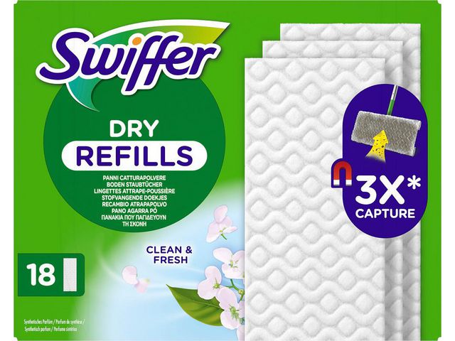 Swiffer Dammtrasa Floor dry refill 18/fp