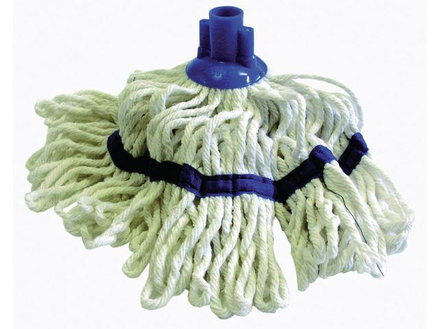 MAX Minisvabbgarn färgkodad 25cm blå | Städ och hygien - Moppar och stativ - Svabbar | Kontorsexperten