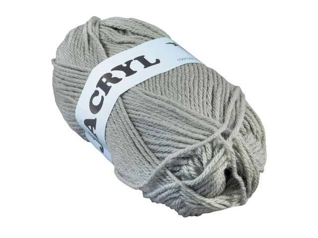 Akrylgarn 50g grå | Skola och förskola - Hobbymaterial - Garn | Kontorsexperten