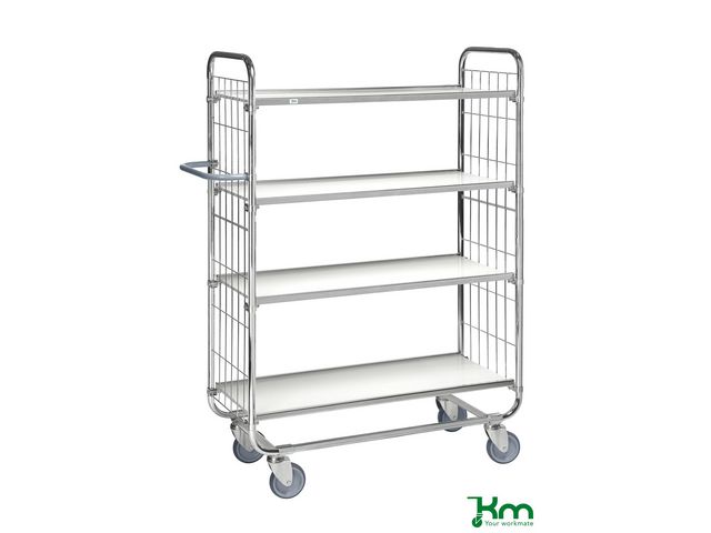 Hyllvagn 8000 4 hyllplan 945x470x1590mm | Emballage och lagerutrustning - Lagerutrustning - Vagnar | Kontorsexperten
