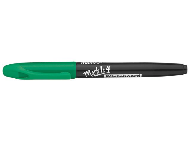 Marvy Whiteboardpenna, MarkIt 4, icke-permanent, alkoholbaserat bläck, 2 mm, mediumspets, grön | Kontorsmaterial - Pennor - Whiteboardpennor - Rund spets | Kontorsexperten