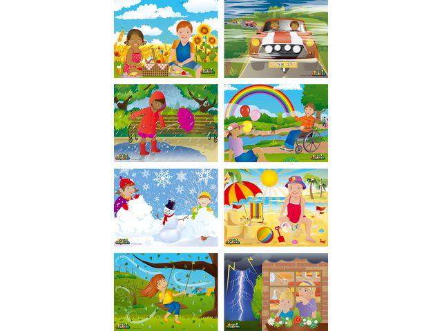 Pusselset Vädret | Skola och förskola - Lekmaterial - Pussel - Askpussel | Kontorsexperten