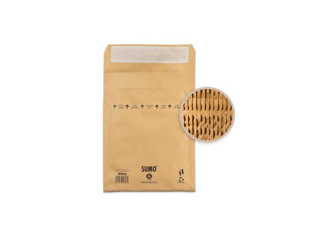 SUMO Påse vadderad 295x445mm remsa 10/fp | Emballage och lagerutrustning - Kuvert och postemballage - Vadderade påsar | Kontorsexperten
