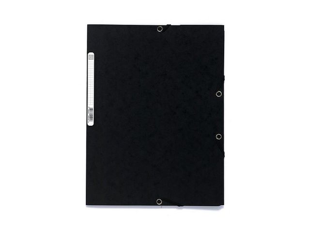 Exacompta Gummibandsmapp 3-klaff Nature Future® A4, 250 ark, 240 x 320 mm, presspan, svart | Kontorsmaterial - Mappar och plastfickor - Gummibandsmappar 3-klaff - Kartong | Kontorsexperten