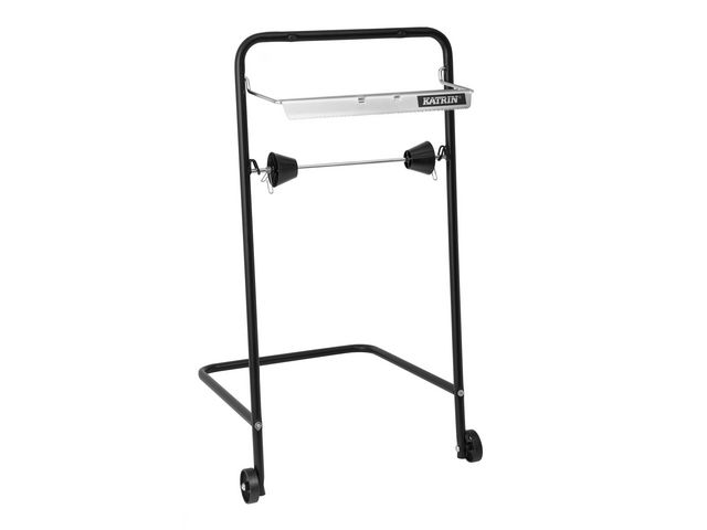 KATRIN Golvställ Industri Svart Metal | Städ och hygien - Toalettpapper och torkpapper - Hållare - Industritork | Kontorsexperten