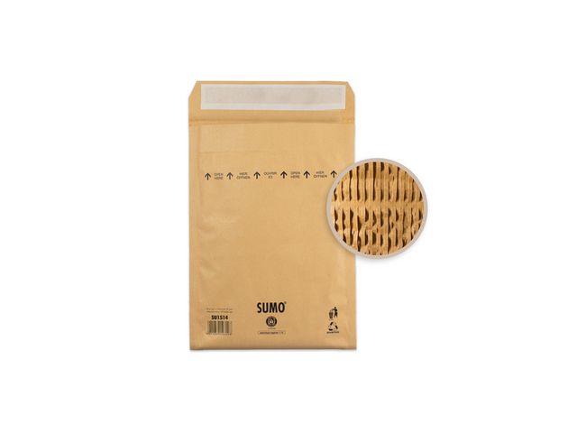 SUMO Påse vadderad 175x265mm remsa 10/fp | Emballage och lagerutrustning - Kuvert och postemballage - Vadderade påsar | Kontorsexperten