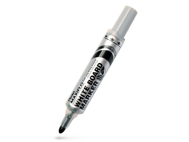 PENTEL Whiteboardpenna Maxiflo rund svart | Kontorsmaterial - Pennor - Whiteboardpennor - Rund spets | Kontorsexperten