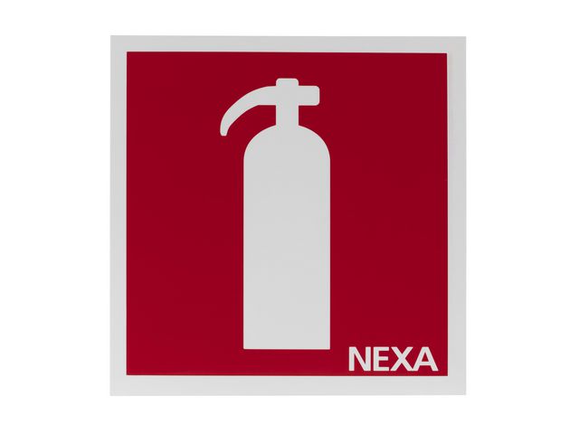 NEXA Skylt Brandsläckare 20x20cm | Skyddsutrustning - Brandskydd och säkerhet - Brandskyltar | Kontorsexperten