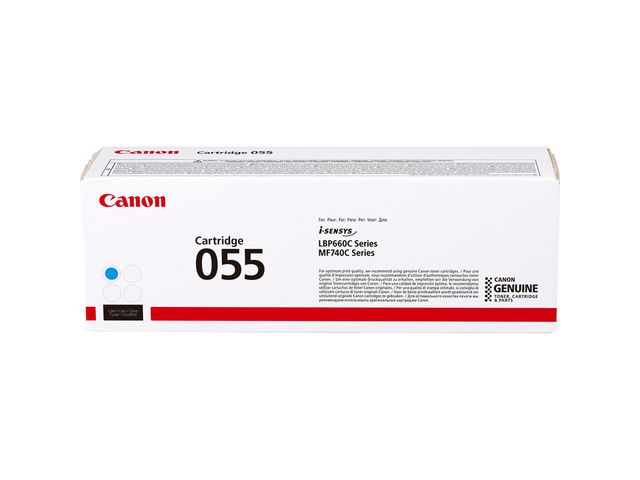 CANON Toner CANON CLBP 055 Cyan | Toner och bläck - Tonerkassetter - Toner Canon | Kontorsexperten