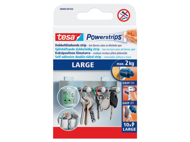 TESA Powerstrips 10/fp | Kontorsmaterial - Butiksmaterial - Upphängningsanordning | Kontorsexperten