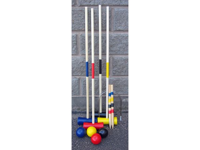 Krocketset trä, 4 spelare | Skola och förskola - Idrott, hälsa och rörelse - Spel och aktiviteter | Kontorsexperten