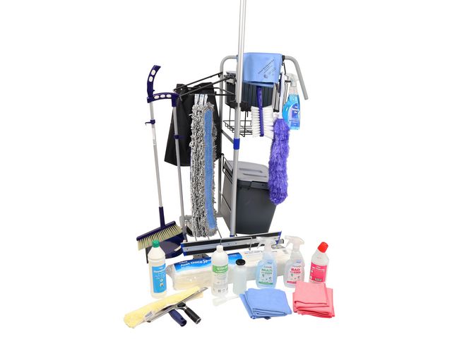 MAX Städvagn MAX Greyline inkl tillbehör och städinstruktion
