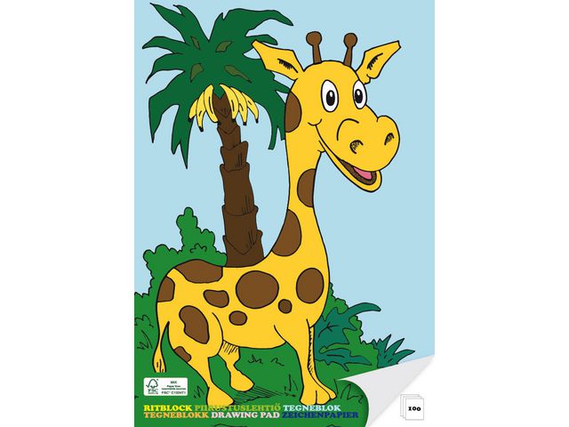 Sense Ritblock 100 blad A5 | Skola och förskola - Bild och form - Ritblock och målarböcker | Kontorsexperten