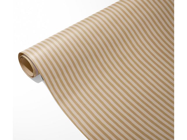 HEDLUNDS OF SWEDEN Presentpapper 70cmx10m Floating Stripe kraft | Emballage och lagerutrustning - Presentinslagning - Presentpapper och Julpapper | Kontorsexperten