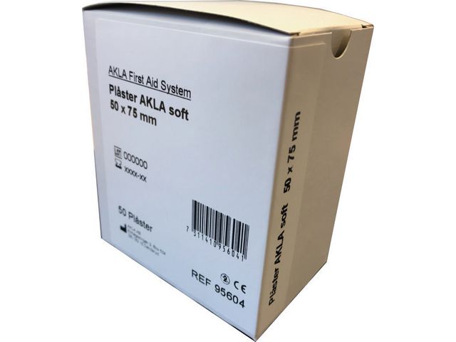 AKLA Plåster Soft NW 53x72mm 50/fp | Skyddsutrustning - Första Hjälpen - Plåster | Kontorsexperten