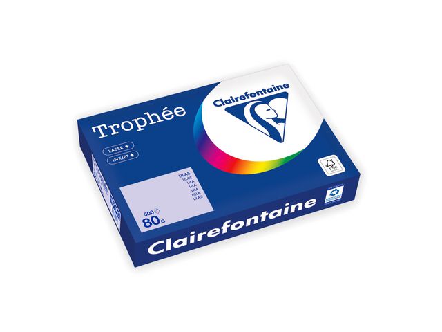 Clairefontaine Trophée A4 80 g färgat papper lila 500/fp | Kontorspapper - Specialpapper - Färgat - A4 | Kontorsexperten