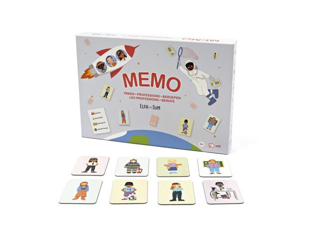 ELSA OCH SAM Memory yrken, Inkluderande | Skola och förskola - Lekmaterial - Spel - Från 3 - 4 år | Kontorsexperten