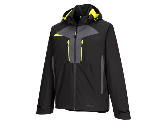 PORTWEST® Skaljacka DX463 svart/gul 2XL | Arbetskläder - Arbetsjackor - Skal- och funktionsjackor | Kontorsexperten