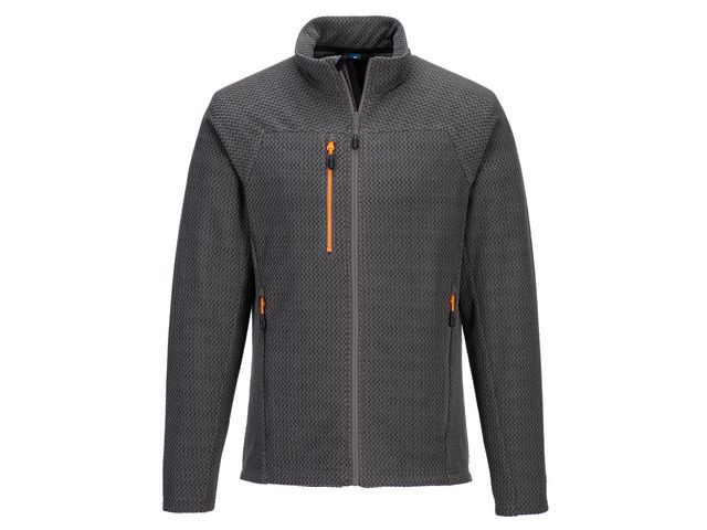 PORTWEST® Fleecetröja text zip EV480 grå S | Arbetskläder - Arbetsjackor - Fleecejackor | Kontorsexperten