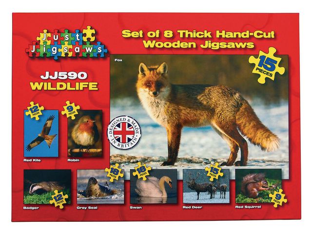 Pussel Nordiska djur 8 olika pussel | Skola och förskola - Lekmaterial - Pussel - Askpussel | Kontorsexperten