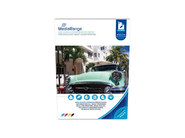 Produktfoto för MediaRange Fotopapper A4 glossy
