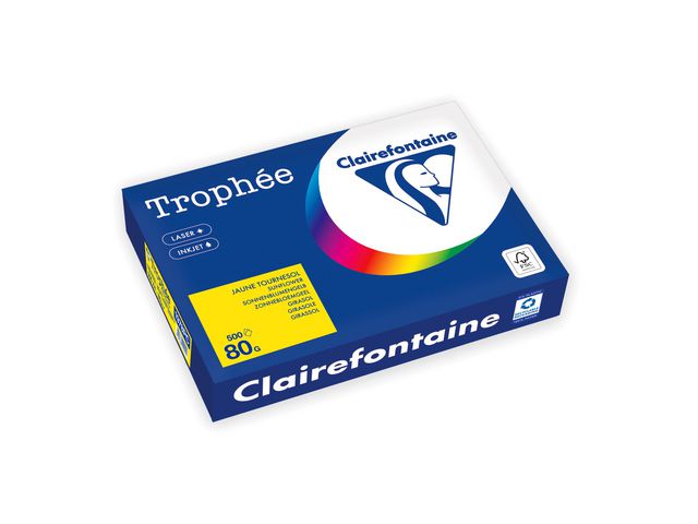 Trophy Blanc Kopieringspapper A4 80g ohålat banangul 500/fp | Kontorspapper - Specialpapper - Färgat - A4 | Kontorsexperten