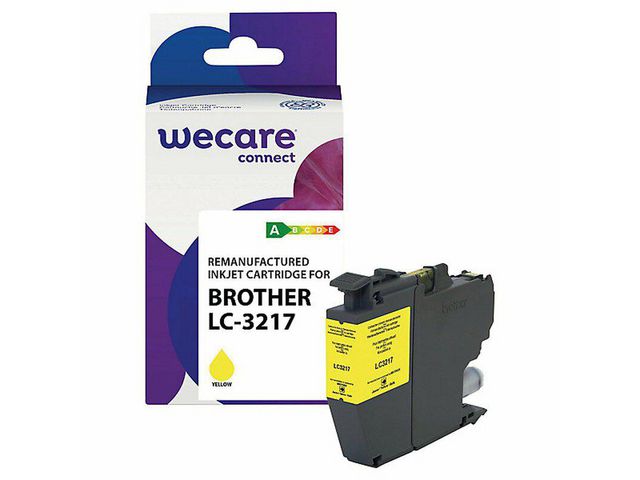 Wecare Bläckpatron BROTHER LC3217Y gul | Toner och bläck - Bläckpatroner - Bläckpatroner WeCare | Kontorsexperten
