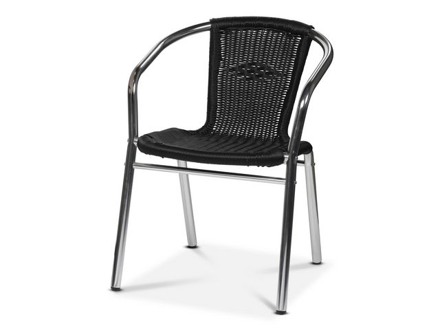 Stol Karm Alu-bistro svart | Kontorsmöbler och inredning - Utemöbler - Stolar och fåtöljer | Kontorsexperten