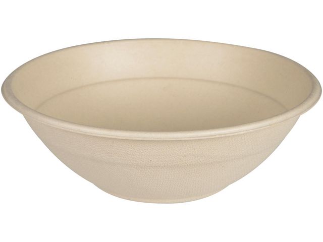 ABENA Skål Rund Bagasse sallad 50/fp | Kök och servering - Engångsartiklar - Tallrikar - Eco | Kontorsexperten