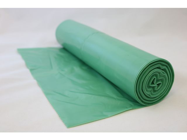 Plastsäck BIO-PE 125L grön 25/rl | Städ och hygien - Påsar och säckar - Plastsäckar | Kontorsexperten