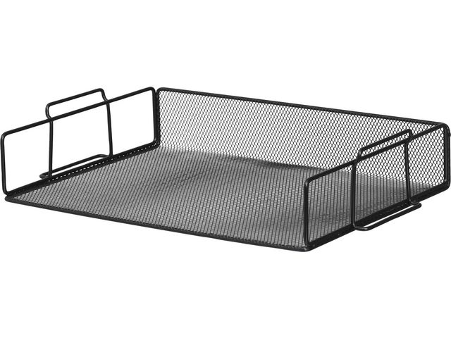 Brevkorg metall öppen långsida 1 fack A4 svart | Kontorsmaterial - Till skrivbordet - Brevkorgar | Kontorsexperten