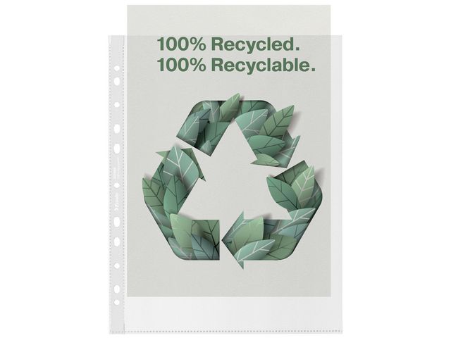 Esselte Plastficka recycled A4 Maxi 0,10mm 50/fp | Kontorsmaterial - Mappar och plastfickor - Plastfickor - Öppen överkant | Kontorsexperten