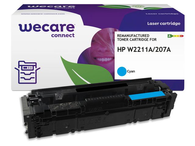Wecare Toner HP W2211A 207A 1,25K cyan | Toner och bläck - Tonerkassetter - Toner WeCare | Kontorsexperten