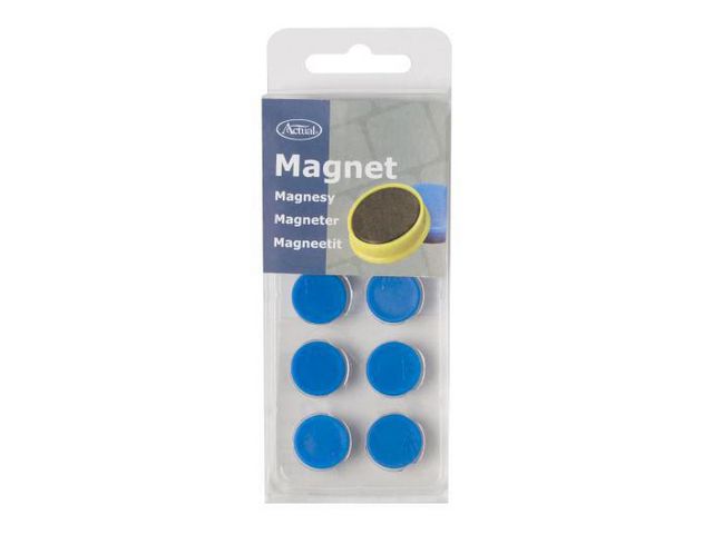 Magnetknappar 16mm blå 10/fp | Kontorsmöbler och inredning - Whiteboardtavlor och tillbehör - Magneter | Kontorsexperten