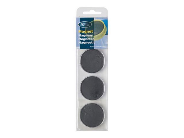 Magnetknappar 40 mm svart 4/fp | Kontorsmöbler och inredning - Whiteboardtavlor och tillbehör - Magneter | Kontorsexperten