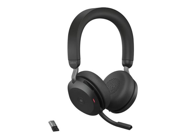 Jabra Headset Evolve2 75 MS stereo BT USB-C | Kontorsmaskiner - Headset och telefoner - Headset - Trådlösa | Kontorsexperten