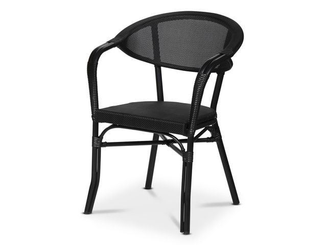 Stol Karm Monaco Texteline svart | Kontorsmöbler och inredning - Utemöbler - Stolar och fåtöljer | Kontorsexperten