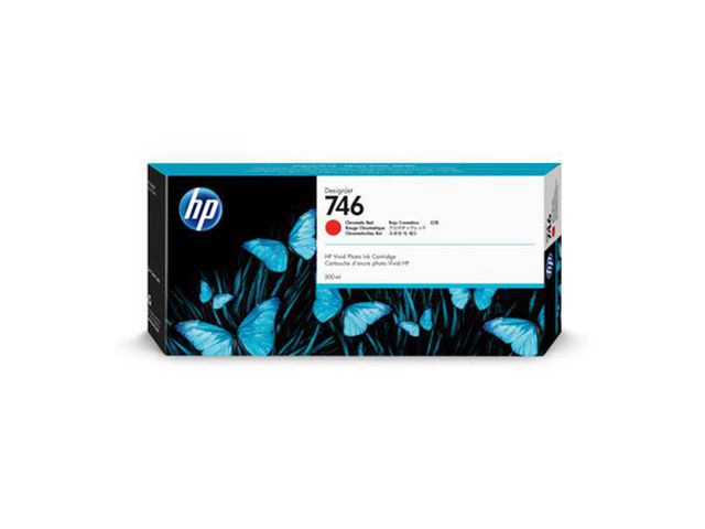 Produktfoto för Bläckpatron hp 746 p2v81a, 300 ml, röd