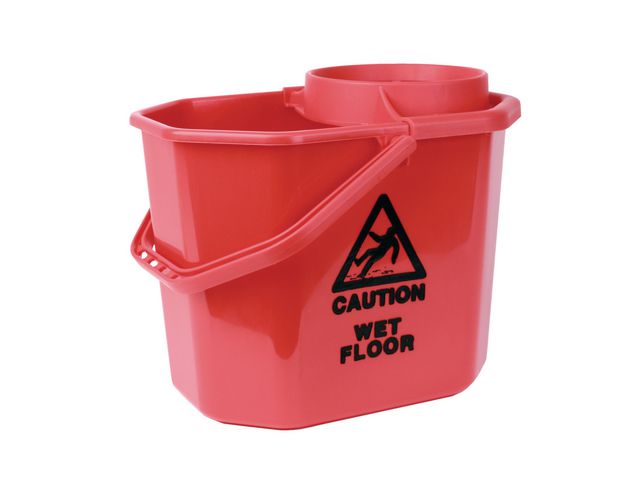 Hygienteknik Svabbhink Mini Röd 12l | Städ och hygien - Städredskap - Hinkar och tillbehör | Kontorsexperten