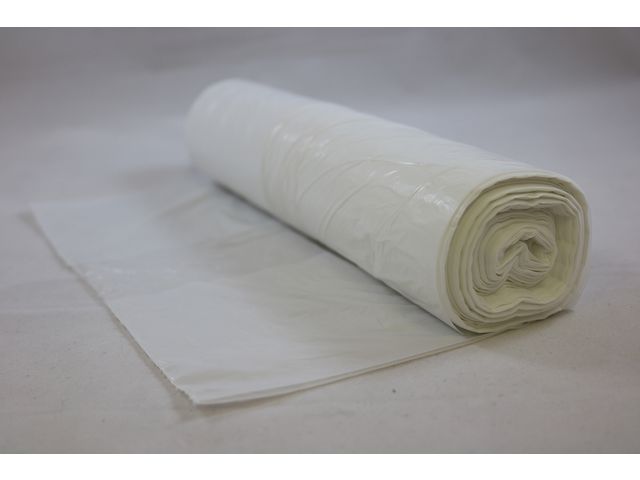 Papperskorgspåse LLDPE 30L 12my vit 100/rl