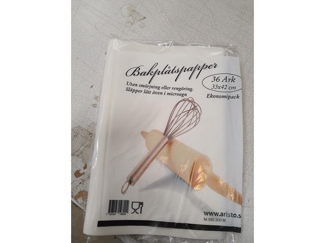 Aristo Bakplåtspapper 33x42cm 36 ark 36/fp | Kök och servering - Baktillbehör - Bakplåtspapper | Kontorsexperten