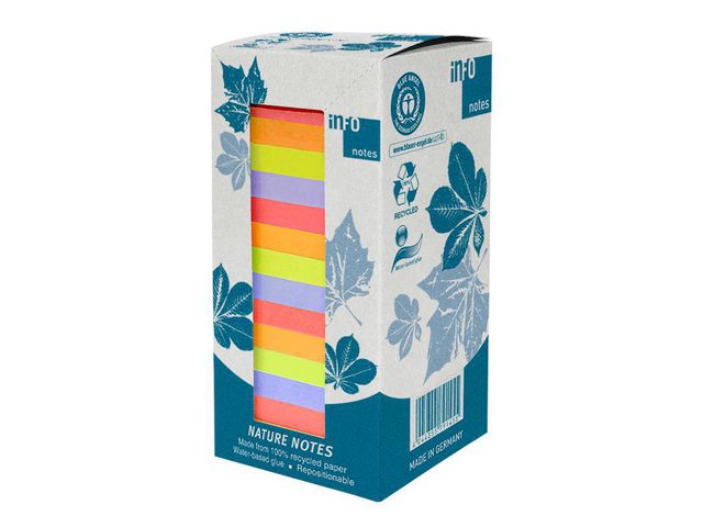 info Notes Nature 75x75mm neon 16/fp | Kontorsmaterial - Notes och Post-It - Notes - Färgade | Kontorsexperten
