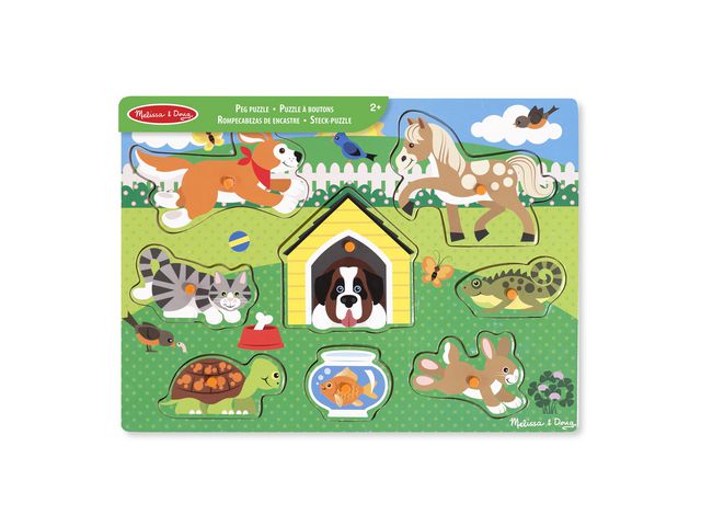 Knoppussel djurungar | Skola och förskola - Lekmaterial - Pussel - Knoppussel | Kontorsexperten