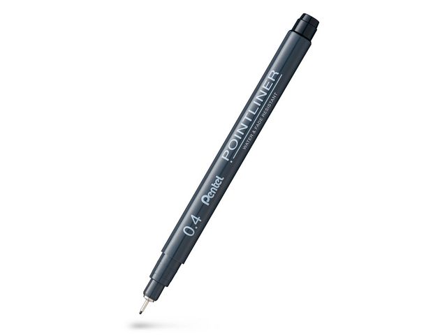 Pentel Fineliner Pointliner 0,4mm svart | Kontorsmaterial - Pennor - Finelinerpennor | Kontorsexperten