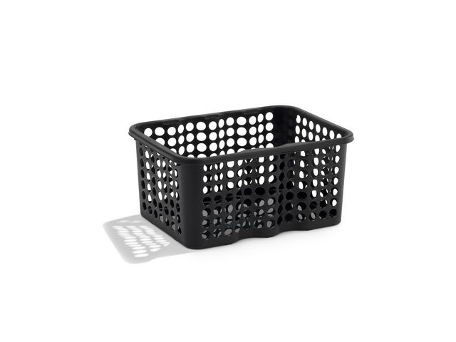 NORDISKA PLAST Förvaringskorg 6 L, svart | Skolmöbler och inredning - Förvaringsmöbler - Backar, boxar och korgar | Kontorsexperten