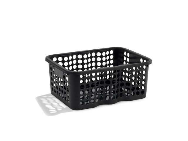 NORDISKA PLAST Förvaringskorg 12 L, svart | Skolmöbler och inredning - Förvaringsmöbler - Backar, boxar och korgar | Kontorsexperten